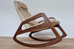 Pamono Mid-Century Rocking Chair from Uluv, Czechoslovakia, 1966 Discount
