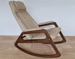 Pamono Mid-Century Rocking Chair from Uluv, Czechoslovakia, 1966 Discount