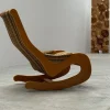 Pamono Mid-Century Rocking Chair in Beech and Bouclé from Casala, Germany, 1960s Sale