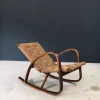 Pamono Mid-Century Rope Rocking Chair, Italy, 1950s Clearance
