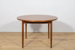 Pamono Mid-Century Round Teak Dining Table by Nils Jonsson for Hugo Troeds, Sweden, 1960s Outlet