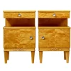 Pamono Mid-Century Scandinavian Birch Bedside Cupboards, 1950s, Set of 2 Sale