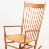 Pamono Mid-Century Scandinavian Rocking Chair in Oak by Hans Wegner for FDB, 1950s