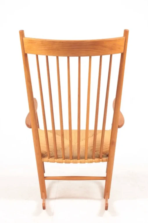 Pamono Mid-Century Scandinavian Rocking Chair in Oak by Hans Wegner for FDB, 1950s