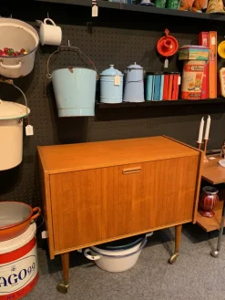 Pamono Mid-Century Scandinavian Teak Bar Cabinet New