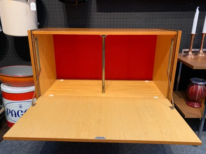 Pamono Mid-Century Scandinavian Teak Bar Cabinet New