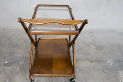 Pamono Mid-Century Serving Trolley by Cesare Lacca for Cassina, 1950s Hot