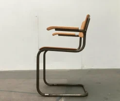 Pamono Mid-Century S43F Cantilever Chair by Mart Stam for Thonet, Germany, 1960s New
