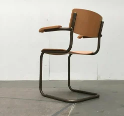 Pamono Mid-Century S43F Cantilever Chair by Mart Stam for Thonet, Germany, 1960s New