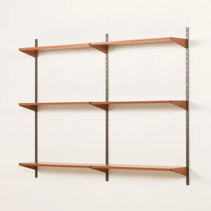 Pamono Mid-Century Shelving Unit in Teak for Kai Kristiansen for FM Møbler, Denmark, 1960s Sale