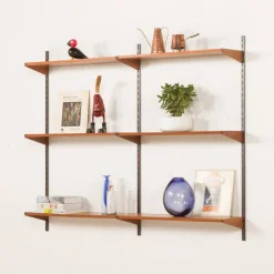 Pamono Mid-Century Shelving Unit in Teak for Kai Kristiansen for FM Møbler, Denmark, 1960s Sale