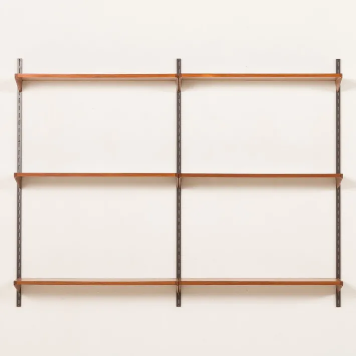 Pamono Mid-Century Shelving Unit in Teak for Kai Kristiansen for FM Møbler, Denmark, 1960s Sale