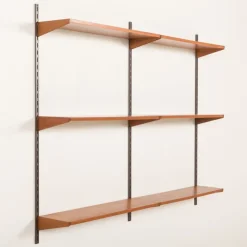 Pamono Mid-Century Shelving Unit in Teak for Kai Kristiansen for FM Møbler, Denmark, 1960s Sale
