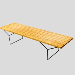Pamono Mid-Century Slat Bench by Harry Bertoia for Knoll Clearance