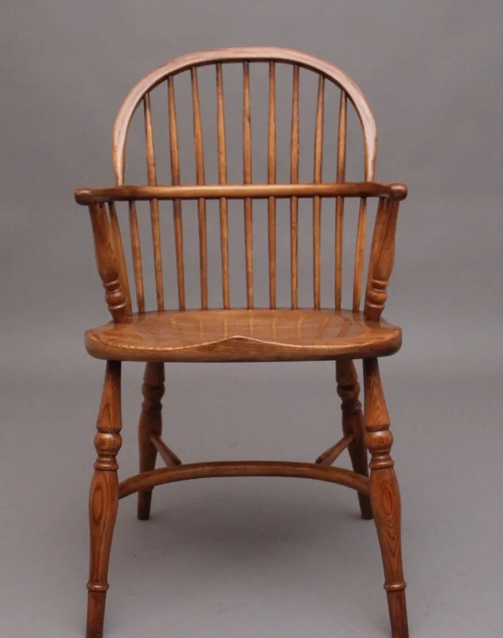 Pamono Mid-Century Stick Back Windsor Armchairs, 1960s, Set of 6 Sale