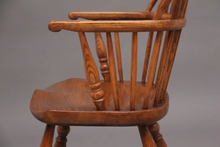 Pamono Mid-Century Stick Back Windsor Armchairs, 1960s, Set of 6 Sale