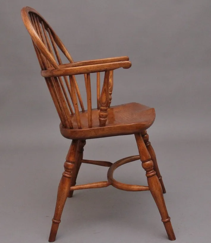 Pamono Mid-Century Stick Back Windsor Armchairs, 1960s, Set of 6 Sale