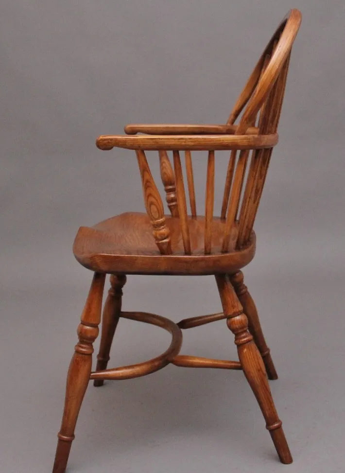 Pamono Mid-Century Stick Back Windsor Armchairs, 1960s, Set of 6 Sale