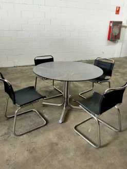 Pamono Mid-Century Table & Chairs, Spain, 1970, Set of 5 Clearance