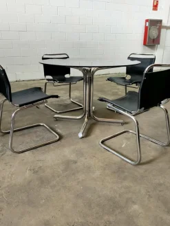 Pamono Mid-Century Table & Chairs, Spain, 1970, Set of 5 Clearance