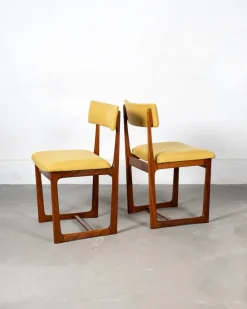 Pamono Mid-Century Teak Chairs attributed to A. Younger, 1970s, Set of 2