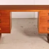 Pamono Mid-Century Teak Dressing Table or Desk with Carved Rosewood Handles, 1960s