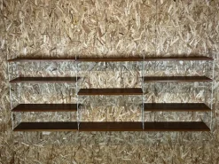 Pamono Mid-Century Teak Modular String Shelf by Kajsa & Nils Nisse Strinning, Sweden, 1960s New