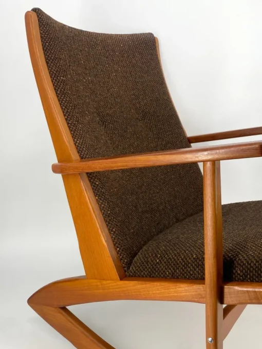 Pamono Mid-Century Teak Rocking Chair by Holger Georg Jensen for Tønder Møbelværk, Denmark, 1960s Best