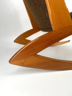Pamono Mid-Century Teak Rocking Chair by Holger Georg Jensen for Tønder Møbelværk, Denmark, 1960s Best
