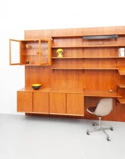 Pamono Mid-Century Teak Royal Wall Unit by Poul Cadovius for Cado, 1960s Best