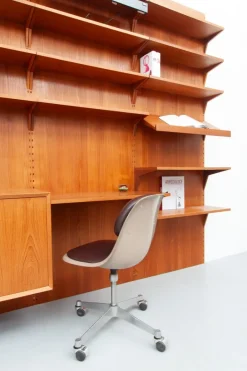 Pamono Mid-Century Teak Royal Wall Unit by Poul Cadovius for Cado, 1960s Best