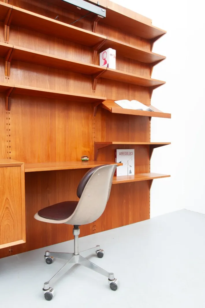Pamono Mid-Century Teak Royal Wall Unit by Poul Cadovius for Cado, 1960s Best