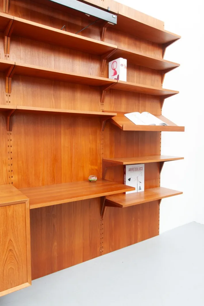 Pamono Mid-Century Teak Royal Wall Unit by Poul Cadovius for Cado, 1960s Best