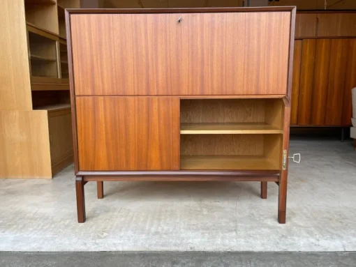 Pamono Mid-Century Teak Secretaire Desk by Marian Grabinski for Ikea Online