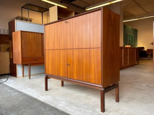 Pamono Mid-Century Teak Secretaire Desk by Marian Grabinski for Ikea Online