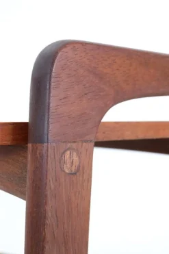 Pamono Mid-Century Teak Serving Trolley with Magazine Rack from Opal Möbel, 1960s