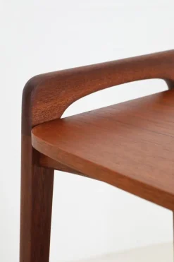 Pamono Mid-Century Teak Serving Trolley with Magazine Rack from Opal Möbel, 1960s