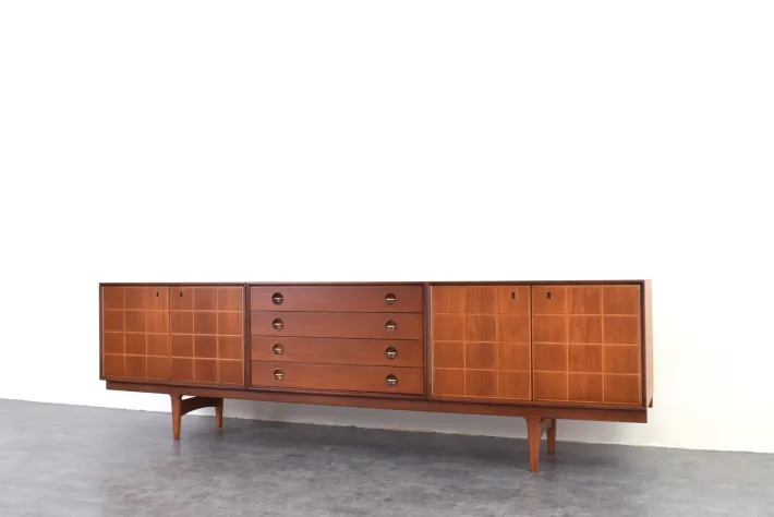 Pamono Mid-Century Teak Sideboard by Rolf Rastad & Adolf Relling for Gustav Bahus, 1960s Hot