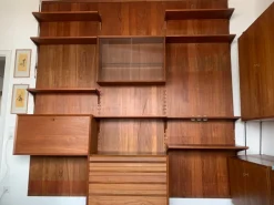 Pamono Mid-Century Teak Wall Unit by Poul Cadovius for Cado Best