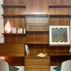 Pamono Mid-Century Teak Wall Unit by Poul Cadovius for Cado Best