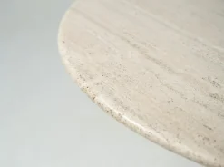 Pamono Mid-Century Travertine Dining Table in the style of Angelo Mangiarotti, Italy, 1970s Clearance