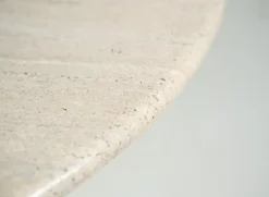 Pamono Mid-Century Travertine Dining Table in the style of Angelo Mangiarotti, Italy, 1970s Clearance