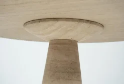 Pamono Mid-Century Travertine Dining Table in the style of Angelo Mangiarotti, Italy, 1970s Clearance