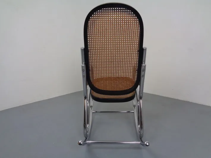 Pamono Mid-Century Tubular Steel & Mesh Rocking Chair, 1960s Outlet