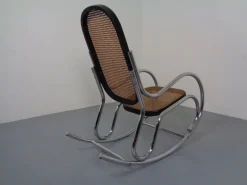 Pamono Mid-Century Tubular Steel & Mesh Rocking Chair, 1960s Outlet