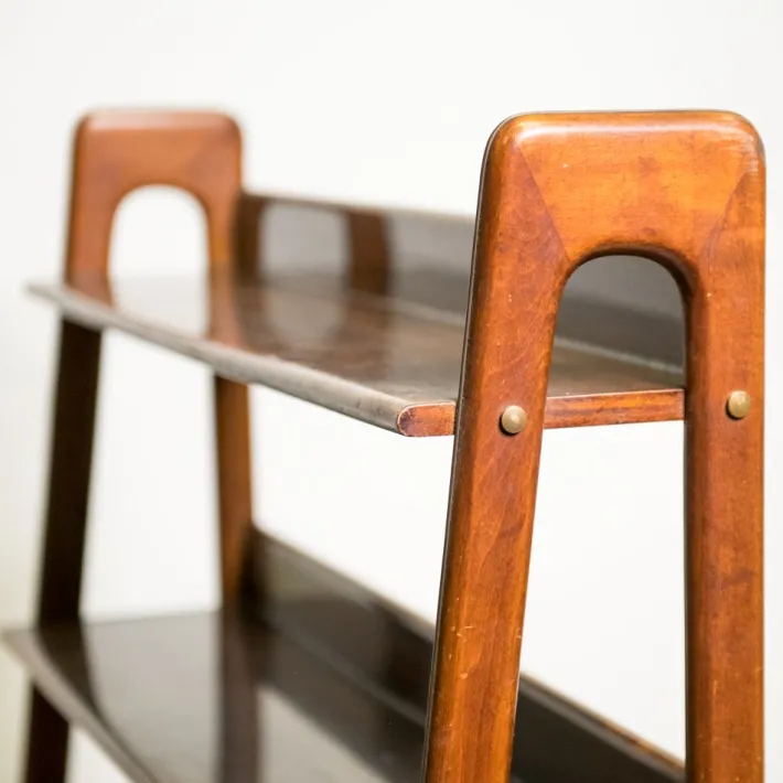 Pamono Mid-Century Veneer Shelf, 1960s Hot