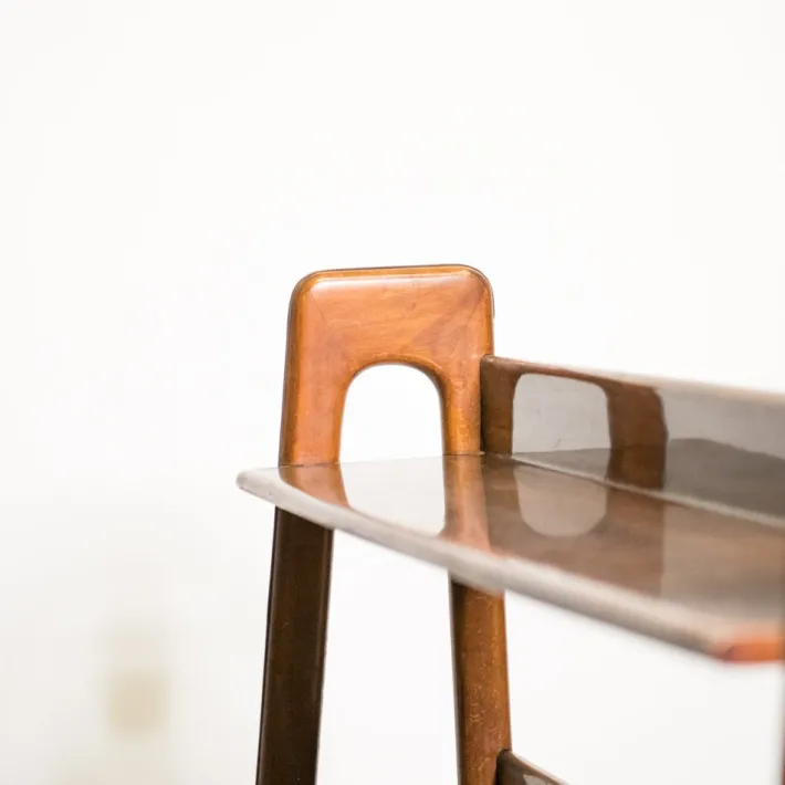 Pamono Mid-Century Veneer Shelf, 1960s Hot