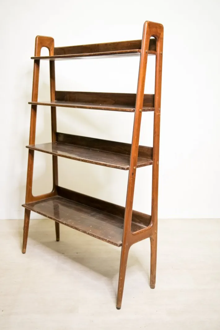 Pamono Mid-Century Veneer Shelf, 1960s Hot