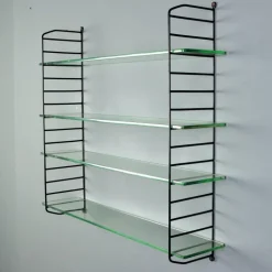 Pamono Mid-Century Wall-Mounted Bookcase, 1960s New