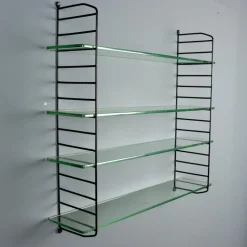 Pamono Mid-Century Wall-Mounted Bookcase, 1960s New